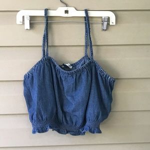 American Eagle Scrunch Puff Top